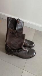 HIP Lederen Laarzen Maat 40, Ophalen of Verzenden, Gedragen, Bruin, Hoge laarzen
