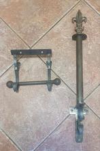 Barok smeedijzeren toiletrolhouder set franse lelie, Ophalen of Verzenden