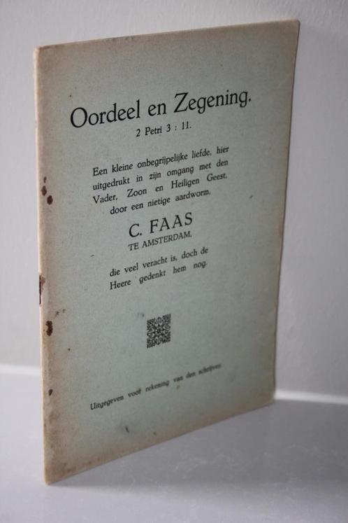 C. Faas - Omgang Vader, Zoon en Heilige Geest (1933), Boeken, Godsdienst en Theologie, Gelezen, Christendom | Protestants, Ophalen of Verzenden
