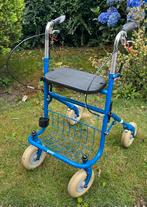 Blauwe rollator, Ophalen, Opvouwbaar, Gebruikt