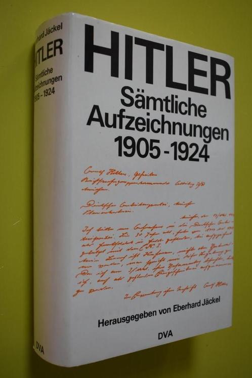 Hitler Sämtliche Aufzeichnungen 1905-1924- z.g.a.n.-, Verzamelen, Militaria | Algemeen, Overige soorten, Boek of Tijdschrift, Duitsland