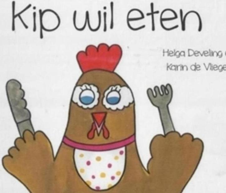 Helga Develing Kip wil eten (in plastic), Boeken, Kinderboeken | Kleuters, Nieuw, Fictie algemeen, Ophalen of Verzenden