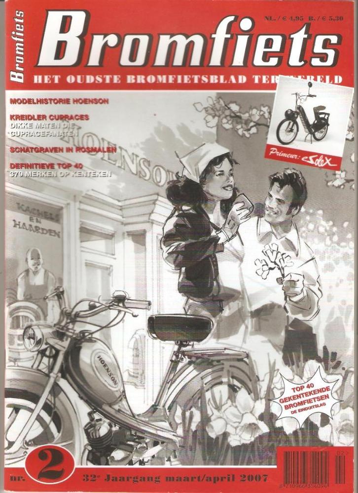 Bromfiets 2-2007 – Hoenson – Kreidler – E- Solex - Lely, Boeken, Tijdschriften en Kranten, Zo goed als nieuw, Sport en Vrije tijd
