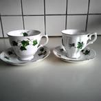 2 kop en schotels ivy, Huis en Inrichting, Keuken | Servies, Ophalen of Verzenden, Zo goed als nieuw, Overige stijlen, Kop(pen) en/of Schotel(s)
