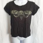 Stoer shirt, nachtvlinder, gekleurde stippen. mt S. Loenatix, Kleding | Dames, T-shirts, ., Zwart, Ophalen of Verzenden, Zo goed als nieuw