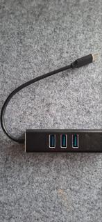 USB-C Hub - 3x USB A, Ethernet, Computers en Software, Geheugenkaartlezers, Ophalen of Verzenden, Zo goed als nieuw, Generic