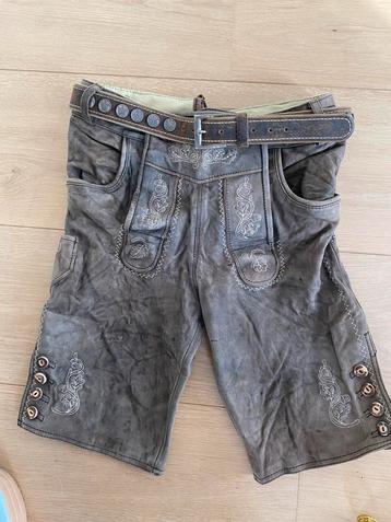 Lederhose maat 46 met riem oktoberfest beschikbaar voor biedingen