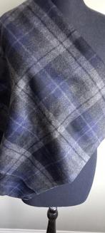 Winterstof ruit, donkerblauw grijs, 120 cm of meer, Ophalen of Verzenden, Zo goed als nieuw, Katoen