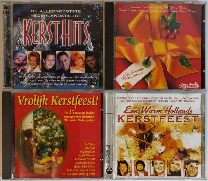 4 CDs Nederlands(talig)e Kersthits (artiesten, kinderkoor), Cd's en Dvd's, Cd's | Kerst en Sinterklaas, Zo goed als nieuw, Kerst