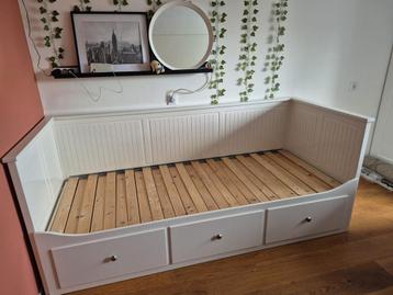 Ikea Hemnes Bed - Wit Houten Bedframe - afbeelding 1