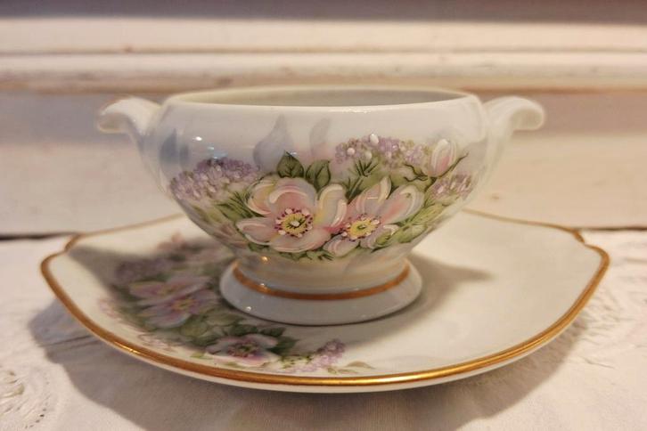 Antieke Mosterdterrine, Limoges, Antiek en Kunst, Antiek | Servies los, Ophalen of Verzenden