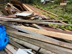 Gratis Hout Planken van een  Tuinhuis sloop, Ophalen, Gebruikt, 25 tot 50 mm, Plank