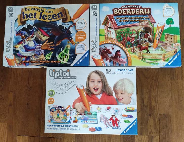 Tiptoi starterset met 2 uitbreidingen., Kinderen en Baby's, Speelgoed | Educatief en Creatief, Ontdekken, Met geluid, Ophalen of Verzenden