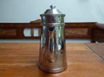 Art deco metalen koffiepot met filter uit Frankrijk, Ophalen of Verzenden