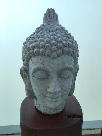 Tuinbeeld beton Buddha Boeddha Boedha grijs  beschikbaar voor biedingen