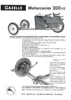 Gazelle 200 cc motorcarrier Sachs (GA12), Verzenden, Overige merken