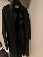 Leer zwarte jas, Kleding | Heren, Jassen | Winter, Ophalen of Verzenden, Zo goed als nieuw, Zwart