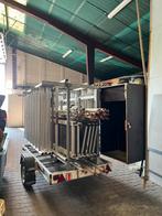 Steiger aanhanger. Omgebouwde steigerbok., Ophalen