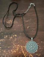 Pagan - Ketting - Vegvisir - Black Metal - Death Metal, Ophalen of Verzenden, Zo goed als nieuw, Zilver, Verstelbaar