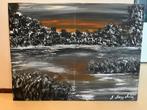 winterlandschap schilderij, Antiek en Kunst, Ophalen of Verzenden