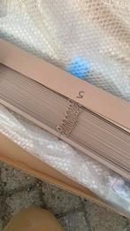 Nieuwe stoere lamellen abachi hout 93 breed 156 hoog, Ophalen of Verzenden, Nieuw, 50 tot 100 cm, Minder dan 100 cm