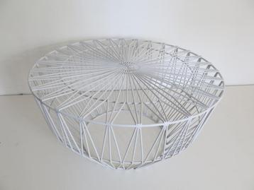 draadijzeren salontafel of bijzettafel drum table beschikbaar voor biedingen