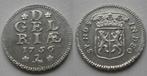 Gelderland Afslag ½ Duit 1756 zilver P/UNC, Vóór koninkrijk, Zilver, Ophalen of Verzenden, Losse munt