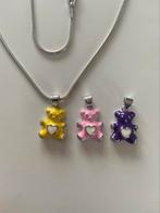 RVS Ketting met hanger beer., Nieuw, Ophalen of Verzenden, Zilver, Overige materialen