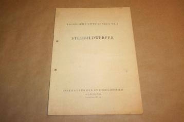 Zeldzame handleiding - Stehbildwerfer [o.a. Leitz] - Ca 1950 beschikbaar voor biedingen