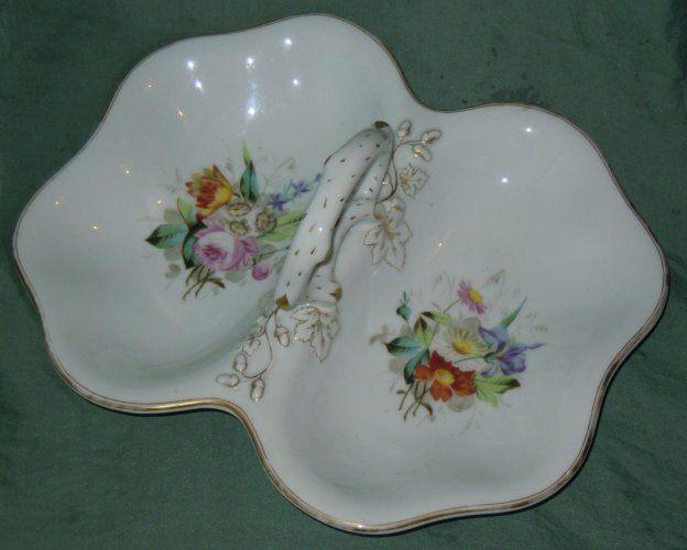 Met de hand beschilderde soezenschaal 19e eeuw - Biedermeier, Antiek en Kunst, Antiek | Porselein, Ophalen of Verzenden