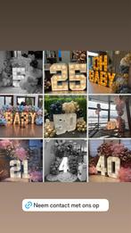 Lichtcijfers huren voor feest in Vlaardingen!, Ophalen of Verzenden, Zo goed als nieuw, Versiering, Verjaardag