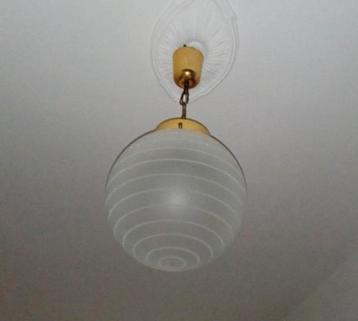 Italiaans glazen BOL Hanglamp beschikbaar voor biedingen