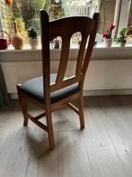 4 Eiken Eetkamerstoelen - Prima Staat!, Huis en Inrichting, Stoelen, Ophalen, Gebruikt, Bruin, Vier