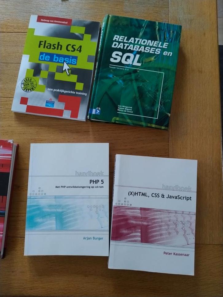 Computerboeken - Flash, PHP, HTML, SQL, Webdesign, Boeken, Informatica en Computer, Gelezen, Programmeertaal of Theorie, Ophalen