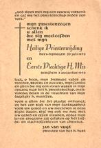 Vugt van Jan 1952 Bergheim, Ophalen of Verzenden