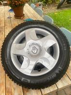 Originele Renault wieldoppen en winterbanden 6 mm profiel, Auto-onderdelen, Ophalen, 14 inch, 175 mm, Banden en Velgen