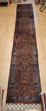 Vintage handgeknoopt perzisch tapijt loper malayer 507x84