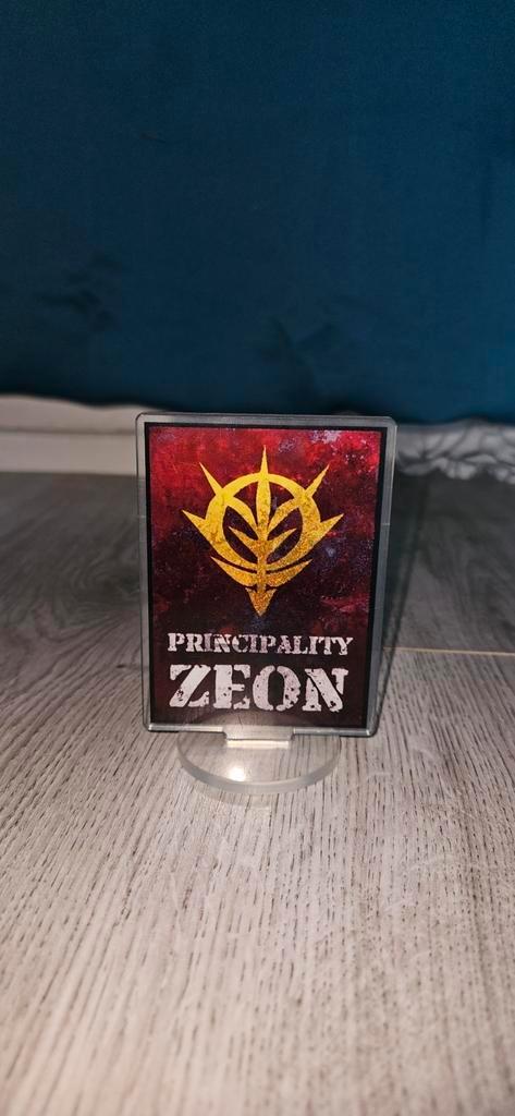 Principality of Zeon Acryl Display - Gundam, Hobby en Vrije tijd, Modelbouw | Figuren en Diorama's, Nieuw, Ophalen of Verzenden