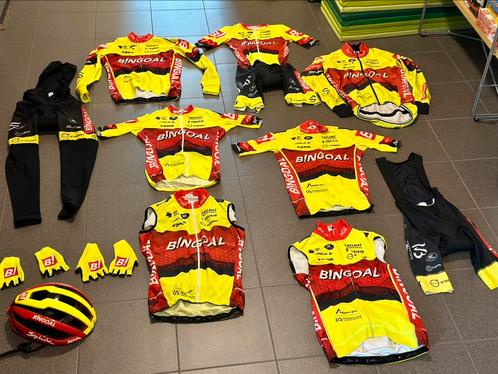 Wielrenkleding wielrenbroek wielrenshirt snelpak helm maat S, Fietsen en Brommers, Fietsaccessoires | Fietskleding, Bovenkleding