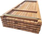 Hardhouten vlonder balken geschaafd 4.5x6.8 cm- nr: KMHB2, Ophalen, Nieuw, Hout
