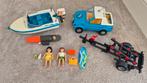 Playmobil 6864 Pick-up met Speedboot & Onderwatermotor, Ophalen of Verzenden, Gebruikt