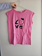 Roze T-shirt met 'Love' Opdruk - Maat S, Kleding | Dames, Pyjama's, Sonia Rykiel, Ophalen of Verzenden, Zo goed als nieuw, Maat 36 (S)
