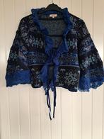 Diepblauw vest met diverse patronen van Didi, mt.S, Verzenden