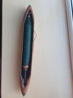 Antieke houten schietspoel, voor weefgetouw. Compl met garen, Antiek en Kunst, Antiek | Gereedschap en Instrumenten, Ophalen of Verzenden