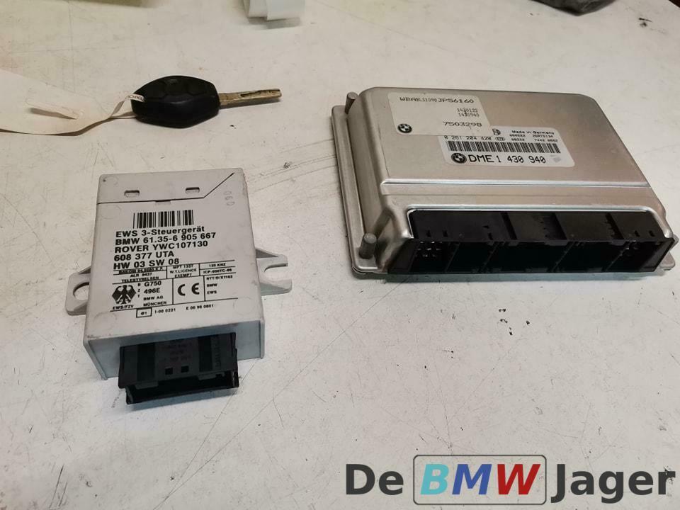 DME met EWS en sleutel BMW 3-serie E46 318i M43 7503298, Gebruikt, Ophalen of Verzenden, BMW, BMW