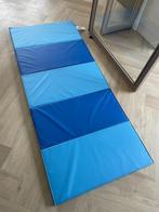 Gymnastiekmat, opvouwbaar, blauw, 78x185 cm, Kinderen en Baby's, Speelgoed | Speelkleden, Ophalen, Zo goed als nieuw