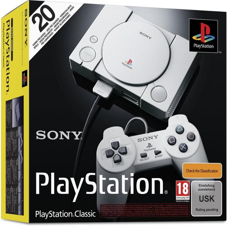 Nieuwe Playstation Classic mini, Spelcomputers en Games, Spelcomputers | Sony PlayStation 1, Nieuw, Met 2 controllers, Met games