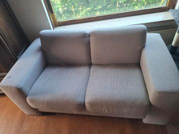 Tweezits bank grijs 165x85x81 beschikbaar voor biedingen