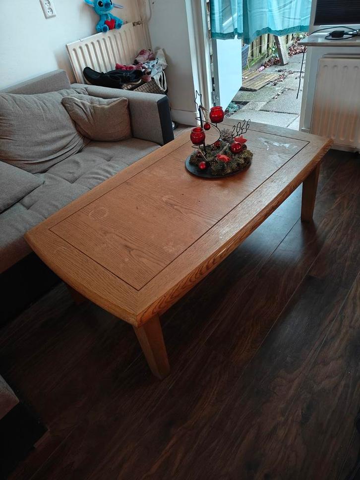 Gratis Houten Salontafel + Pallets Ophalen, Huis en Inrichting, Tafels | Salontafels, Gebruikt, Minder dan 50 cm, 100 tot 150 cm