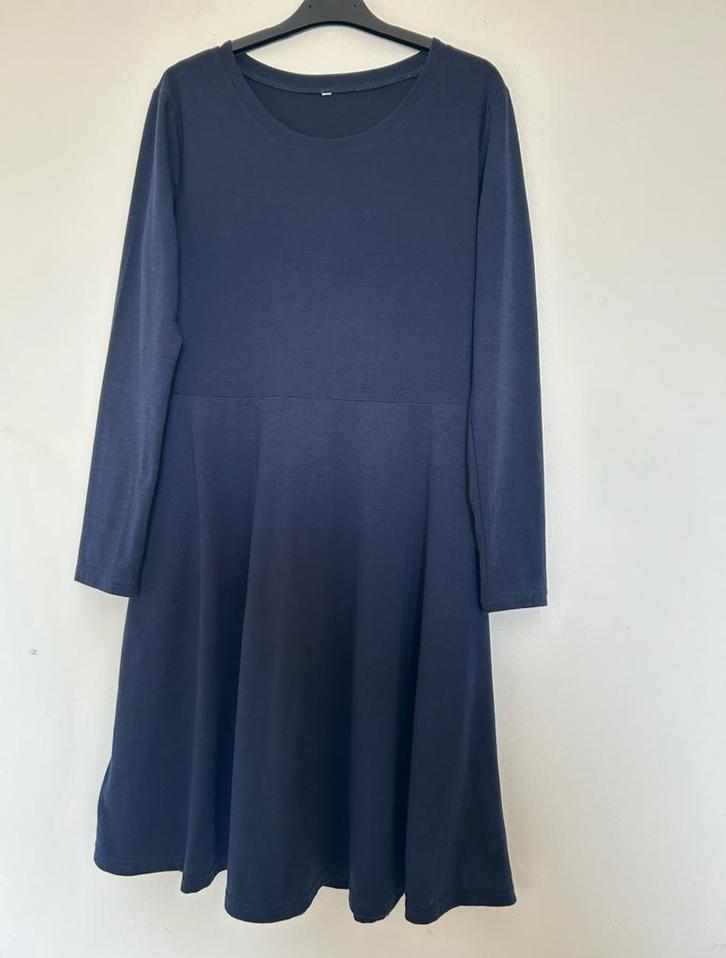 Donkerblauwe Jurk - Maat M, Kleding | Dames, Jurken, Zo goed als nieuw, Maat 38/40 (M), Blauw, Boven de knie, Ophalen